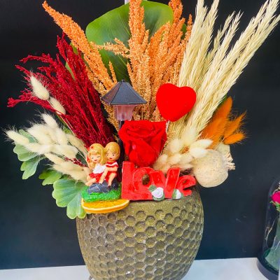 seramik solmayan gül